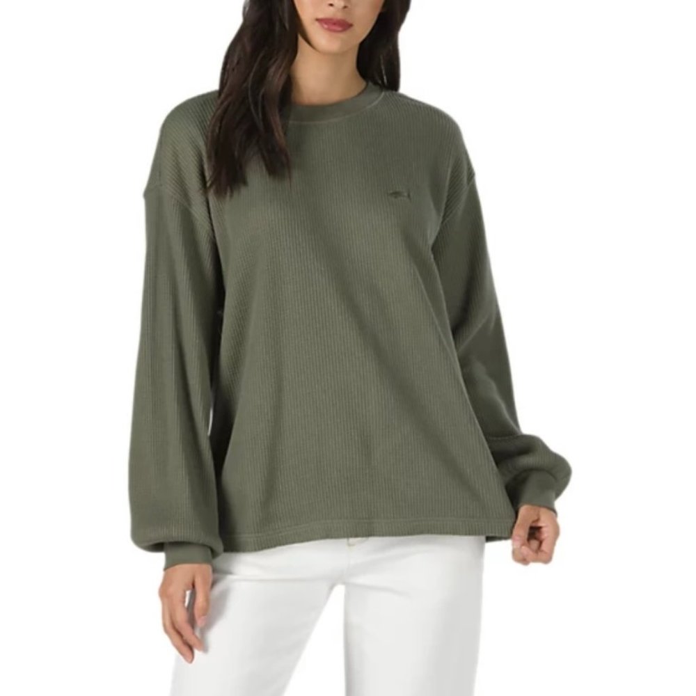 Vans Lorraine Therma Women's Size Long Sleeve Casual Skate Green VN0A3T7KDB0